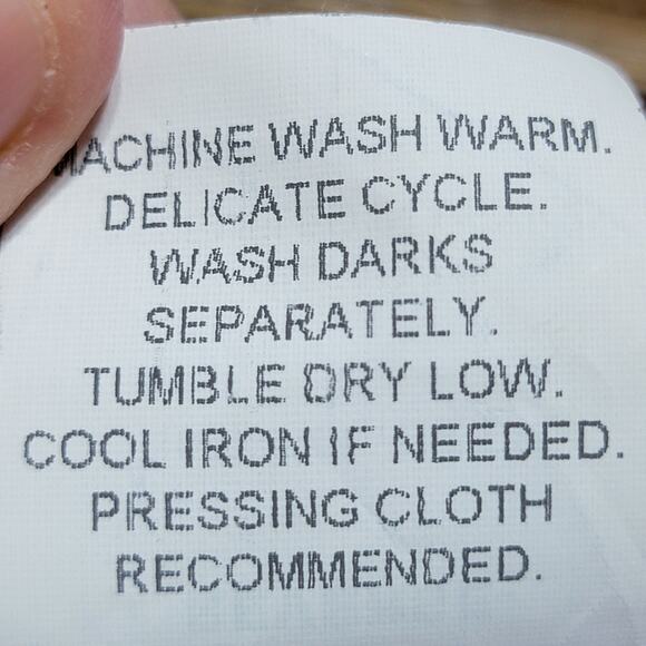 Bon Worth LS Full Button Brown Faux Suede Shirt Leaves - Size Large - Picture 6 of 6